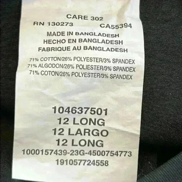 Lee Women’s Jeans Size 12L Black Straight Leg Mid Rise NWT - Picture 7 of 10